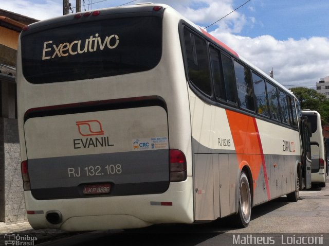 Evanil Transportes e Turismo RJ 132.108 na cidade de Taubaté, São Paulo, Brasil, por Matheus  Loiaconi dos Santos. Número da foto: #2221509.