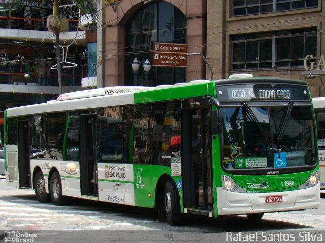 Viação Santa Brígida 1 1998 na cidade de São Paulo, São Paulo, Brasil, por Rafael Santos Silva. Número da foto: #2223077.