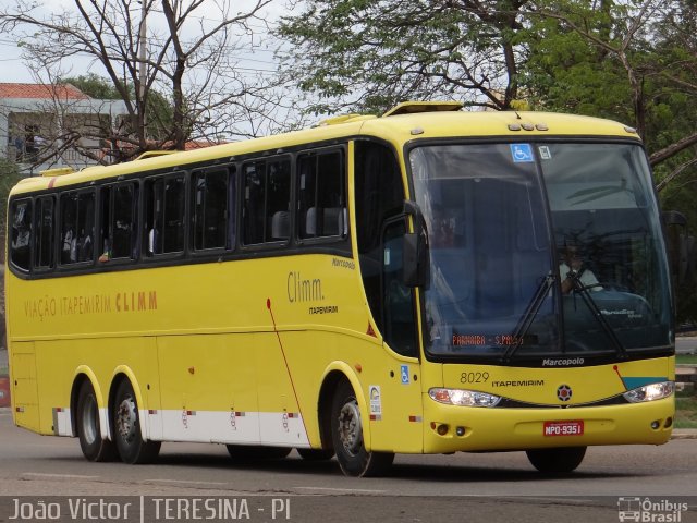 Viação Itapemirim 8029 na cidade de Teresina, Piauí, Brasil, por João Victor. ID da foto: 2223337.