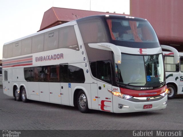 Expresso Embaixador 434 na cidade de Pelotas, Rio Grande do Sul, Brasil, por Gabriel  Morosoli. Número da foto: #2223482.