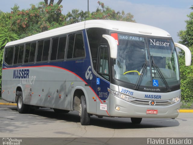 Viação Nasser 207115 na cidade de São Paulo, São Paulo, Brasil, por Flávio Eduardo. Número da foto: #2224178.