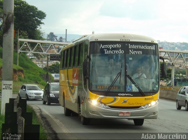 Viação Santa Edwiges R800 na cidade de Belo Horizonte, Minas Gerais, Brasil, por Adão Raimundo Marcelino. ID da foto: 2225018.