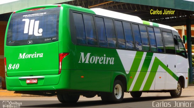 Empresa de Transportes e Turismo Moreira 840 na cidade de Goiânia, Goiás, Brasil, por Carlos Júnior. ID da foto: 2225414.