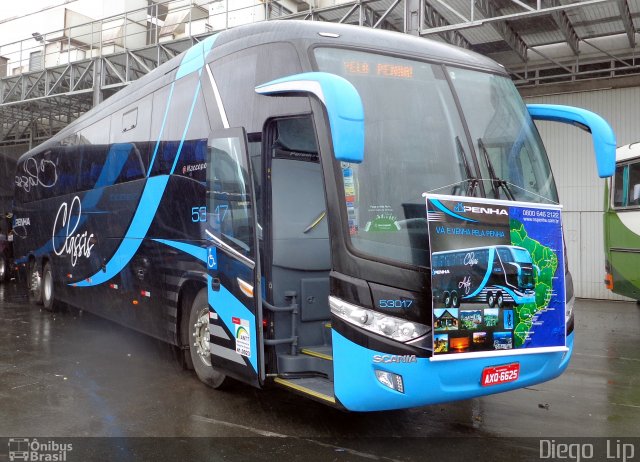 Empresa de Ônibus Nossa Senhora da Penha 53017 na cidade de Joinville, Santa Catarina, Brasil, por Diego Lip. Número da foto: #2226140.