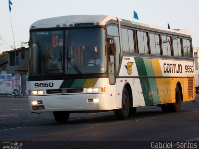 Empresa Gontijo de Transportes 9860 na cidade de Santa Bárbara, Bahia, Brasil, por Gabriel  Santos-ba. ID da foto: 2225607.