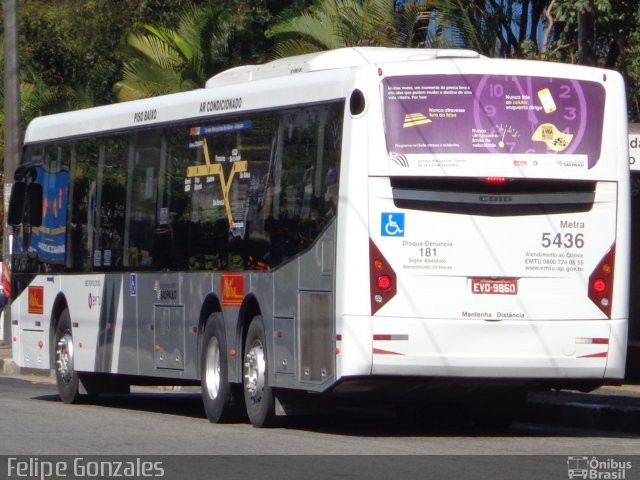 Metra - Sistema Metropolitano de Transporte 5436 na cidade de São Bernardo do Campo, São Paulo, Brasil, por Felipe Gonzales. Número da foto: #2226988.