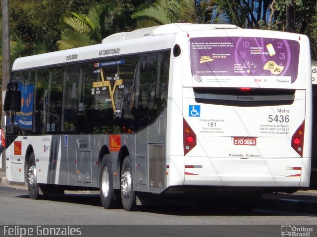 Metra - Sistema Metropolitano de Transporte 5436 na cidade de São Bernardo do Campo, São Paulo, Brasil, por Felipe Gonzales. ID da foto: 2226988.