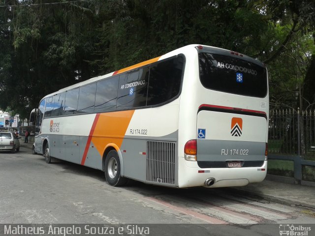 Viação Cidade do Aço RJ 174.022 na cidade de Valença, Rio de Janeiro, Brasil, por Matheus Ângelo Souza e Silva. ID da foto: 2226498.