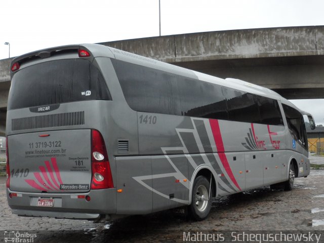 Expresso Line Tour 1410 na cidade de Santos, São Paulo, Brasil, por Matheus  Scheguschewsky. Número da foto: #1576471.