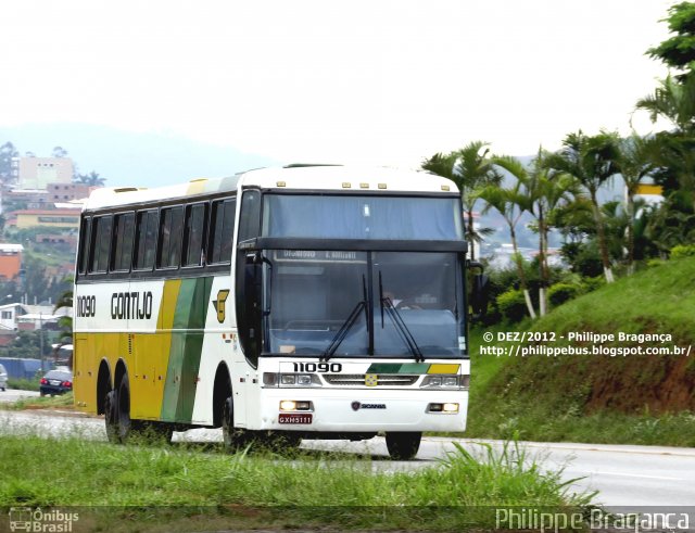 Empresa Gontijo de Transportes 11090 na cidade de João Monlevade, Minas Gerais, Brasil, por Philippe Almeida. Número da foto: #1597568.