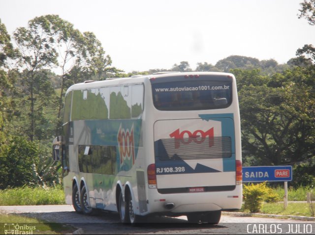 Auto Viação 1001 RJ 108.328 na cidade de Casimiro de Abreu, Rio de Janeiro, Brasil, por Carlos Julio. Número da foto: #1598138.