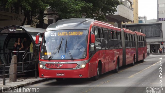 Viação Cidade Sorriso GE719 na cidade de Curitiba, Paraná, Brasil, por Luis Guilherme Ferreira Leite. ID da foto: 1596301.