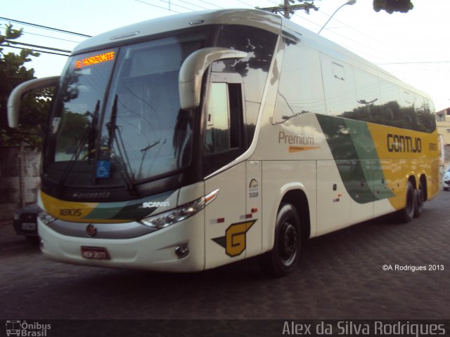 Empresa Gontijo de Transportes 18105 na cidade de Nanuque, Minas Gerais, Brasil, por Alex da Silva Rodrigues. Número da foto: #1597931.