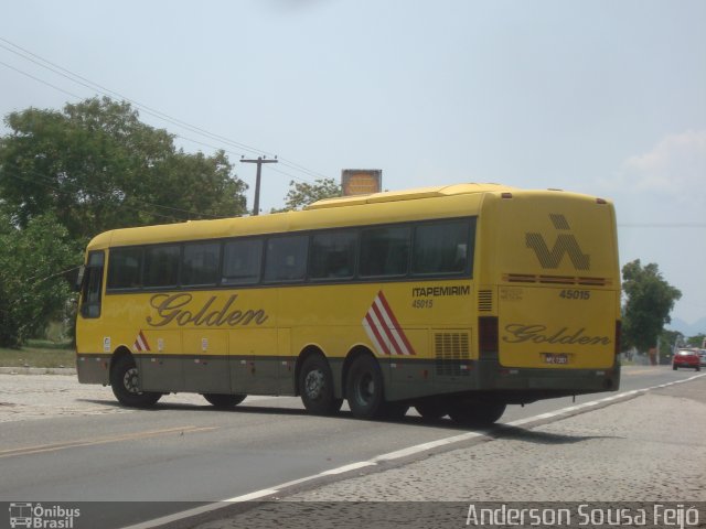 Viação Itapemirim 45015 na cidade de Campos dos Goytacazes, Rio de Janeiro, Brasil, por Anderson Sousa Feijó. ID da foto: 1598080.