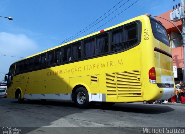 Viação Itapemirim 8543 na cidade de Rio de Janeiro, Rio de Janeiro, Brasil, por Michael Souza. Número da foto: #1599028.