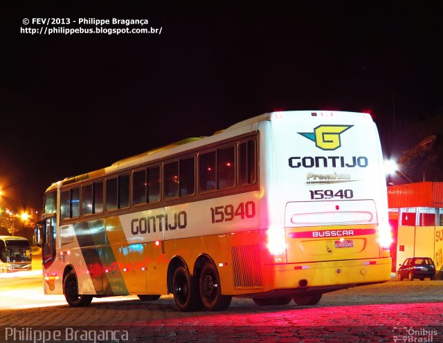 Empresa Gontijo de Transportes 15940 na cidade de João Monlevade, Minas Gerais, Brasil, por Philippe Almeida. ID da foto: 1599331.