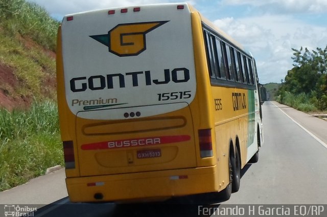 Empresa Gontijo de Transportes 15515 na cidade de Padre Paraíso, Minas Gerais, Brasil, por Fernando Henrique  Garcia. ID da foto: 1598619.