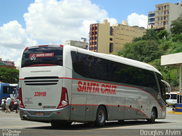 Viação Santa Cruz 339110 na cidade de Aparecida, São Paulo, Brasil, por Douglas Alvim. Número da foto: #1599056.