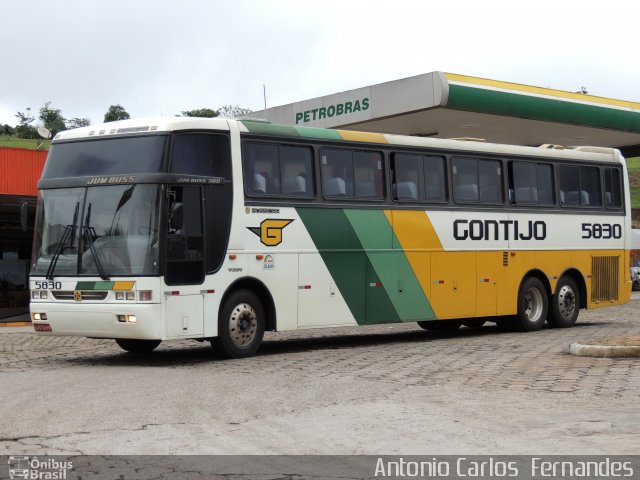 Empresa Gontijo de Transportes 5830 na cidade de João Monlevade, Minas Gerais, Brasil, por Antonio Carlos Fernandes. ID da foto: 1600372.