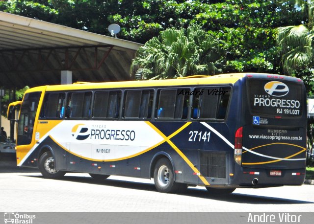 Viação Progresso 27141 na cidade de Três Rios, Rio de Janeiro, Brasil, por André Vitor  Silva dos Santos. Número da foto: #1602874.
