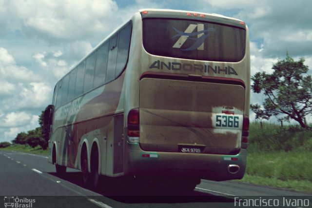 Empresa de Transportes Andorinha 5366 na cidade de Rancharia, São Paulo, Brasil, por Francisco Ivano. ID da foto: 1602346.