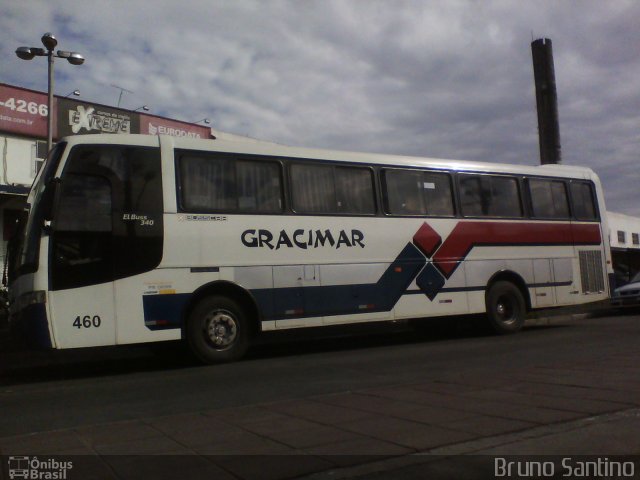 Gracimar Transporte e Turismo 460 na cidade de Taboão da Serra, São Paulo, Brasil, por Bruno Santino. ID da foto: 1600552.