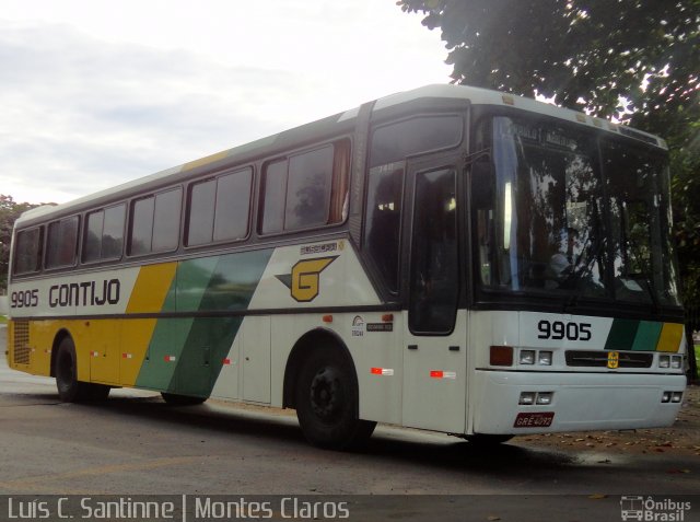 Empresa Gontijo de Transportes 9905 na cidade de Montes Claros, Minas Gerais, Brasil, por Luís Carlos Santinne Araújo. ID da foto: 1601122.