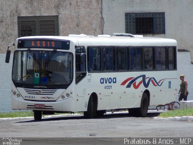 AVOA - Auto Viação Ourinhos Assis 41221 na cidade de Ourinhos, São Paulo, Brasil, por Cristiano Soares da Silva. ID da foto: 1602431.