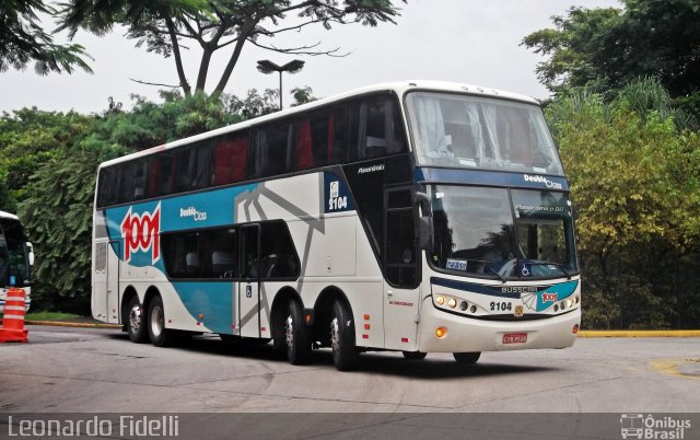 Auto Viação 1001 2104 na cidade de São Paulo, São Paulo, Brasil, por Leonardo Fidelli. Número da foto: #1600668.