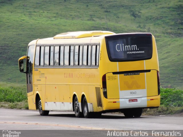 Viação Itapemirim 9043 na cidade de João Monlevade, Minas Gerais, Brasil, por Antonio Carlos Fernandes. Número da foto: #1601243.