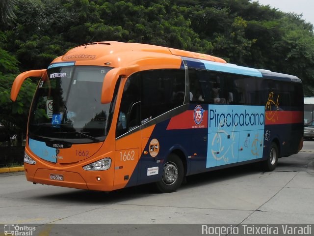 Viação Piracicabana 1662 na cidade de São Paulo, São Paulo, Brasil, por Rogério Teixeira Varadi. Número da foto: #1601324.