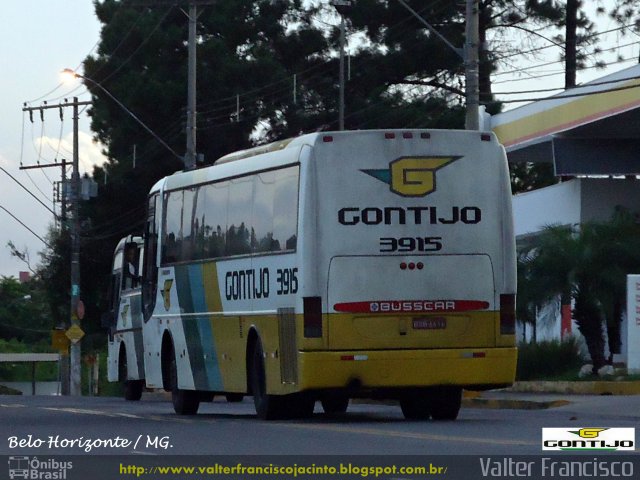 Empresa Gontijo de Transportes 3915 na cidade de Belo Horizonte, Minas Gerais, Brasil, por Valter Francisco. ID da foto: 1604533.