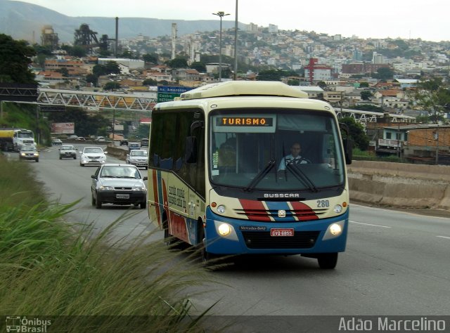 Transporte Coletivo Santa Maria 280 na cidade de Belo Horizonte, Minas Gerais, Brasil, por Adão Raimundo Marcelino. ID da foto: 1605246.