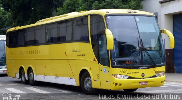 Viação Itapemirim 5505 na cidade de Rio de Janeiro, Rio de Janeiro, Brasil, por Lucas Alvim. Número da foto: #1604546.