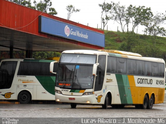 Empresa Gontijo de Transportes 12490 na cidade de João Monlevade, Minas Gerais, Brasil, por Lucas Ribeiro de Souza Ferreira. ID da foto: 1603209.