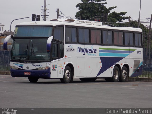 Nogueira Turismo 5300 na cidade de Santos, São Paulo, Brasil, por Daniel Santos Sardi. Número da foto: #1605253.
