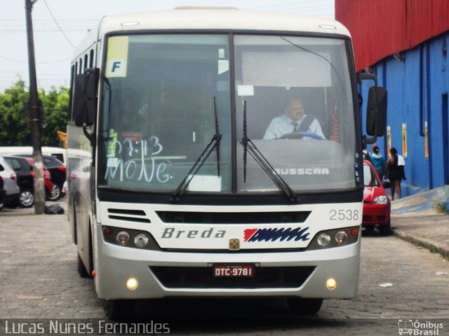 Breda Transportes e Serviços 2538 na cidade de Mongaguá, São Paulo, Brasil, por Lucas Nunes Fernandes. Número da foto: #1604235.