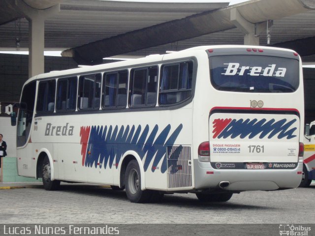 Breda Transportes e Serviços 1761 na cidade de Mongaguá, São Paulo, Brasil, por Lucas Nunes Fernandes. ID da foto: 1604241.