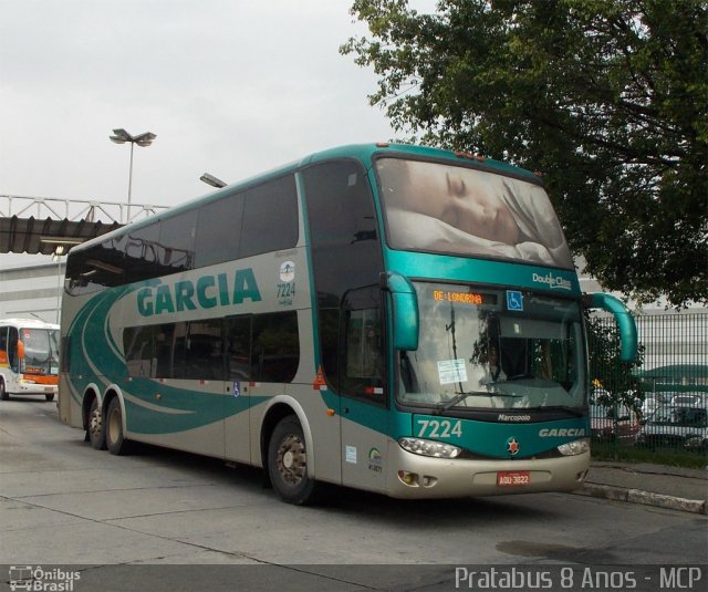 Viação Garcia 7224 na cidade de São Paulo, São Paulo, Brasil, por Cristiano Soares da Silva. Número da foto: #1603639.