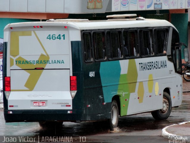 Transbrasiliana Transportes e Turismo 4641 na cidade de Araguaína, Tocantins, Brasil, por João Victor. ID da foto: 1604514.