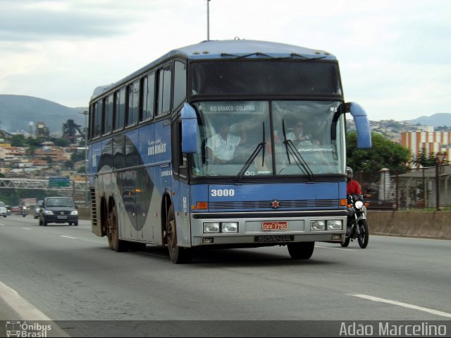 Viação Dois Irmãos 3000 na cidade de Belo Horizonte, Minas Gerais, Brasil, por Adão Raimundo Marcelino. ID da foto: 1605222.