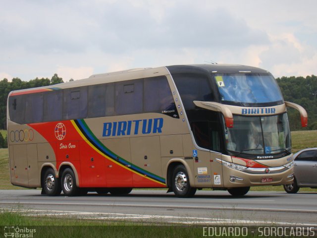 Biritur - Birigui Turismo 9011 na cidade de Araçariguama, São Paulo, Brasil, por EDUARDO - SOROCABUS. ID da foto: 1605157.