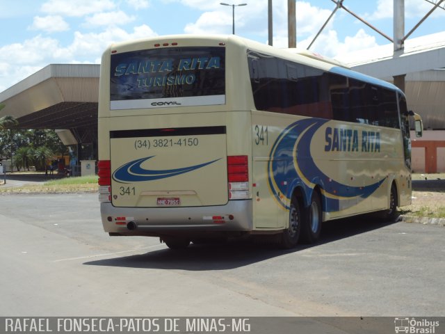 Expresso Santa Rita 341 na cidade de Patos de Minas, Minas Gerais, Brasil, por RAFAEL  JUNIO FONSECA. Número da foto: #1607589.