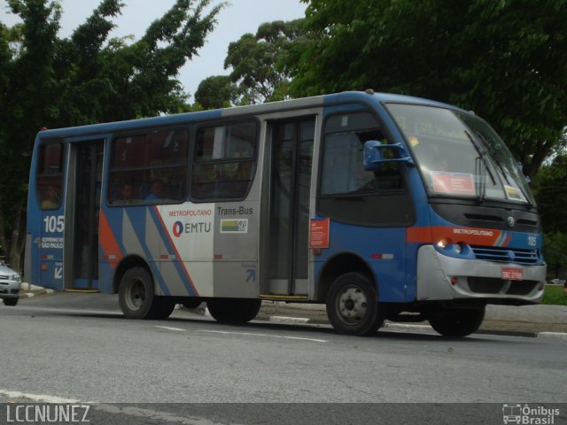 Trans Bus Transportes Coletivos 105 na cidade de São Bernardo do Campo, São Paulo, Brasil, por Luis Nunez. Número da foto: #1607454.