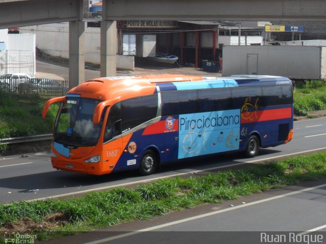 Viação Piracicabana 1662 na cidade de Americana, São Paulo, Brasil, por Ruan Roque. ID da foto: 1606989.