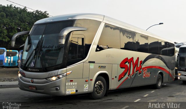 Style Bus 3100 na cidade de Rio de Janeiro, Rio de Janeiro, Brasil, por André Vitor  Silva dos Santos. Número da foto: #1606741.