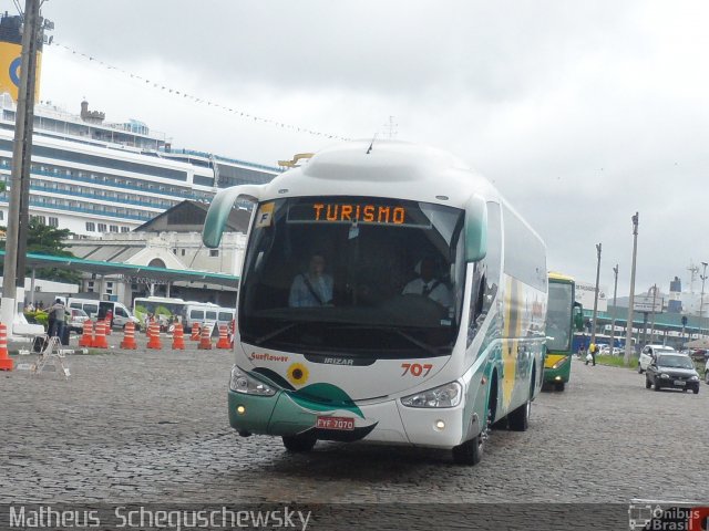 Sunflower Turismo 707 na cidade de Santos, São Paulo, Brasil, por Matheus  Scheguschewsky. Número da foto: #1607811.