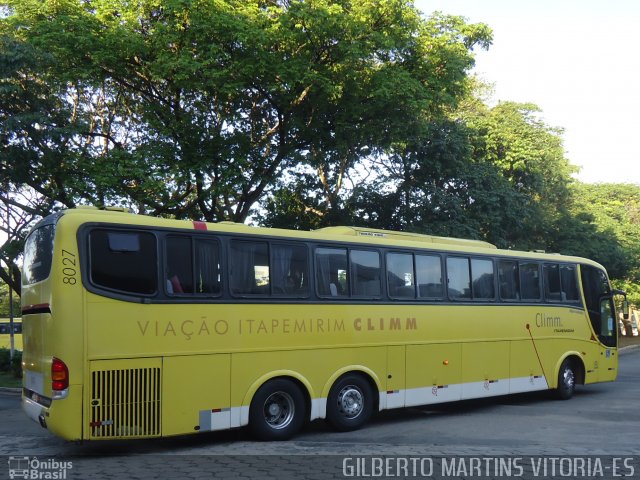 Viação Itapemirim 8027 na cidade de Vitória, Espírito Santo, Brasil, por Gilberto Martins. ID da foto: 1605646.