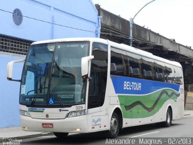 Bel-Tour Transportes e Turismo 329 na cidade de Rio de Janeiro, Rio de Janeiro, Brasil, por Alexandre  Magnus. Número da foto: #1607794.