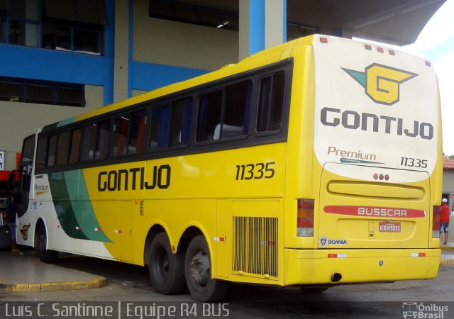 Empresa Gontijo de Transportes 11335 na cidade de Montes Claros, Minas Gerais, Brasil, por Luís Carlos Santinne Araújo. Número da foto: #1607347.